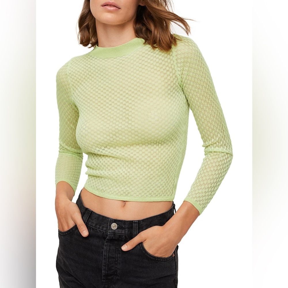 Mango textured long sleeve